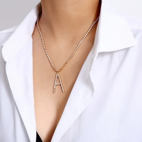 Lana Bean Jewels Jewelry Gold Initial Necklace Poshmark